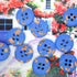 Buttons (Set of 10) - Blue Terrazzo 15mm